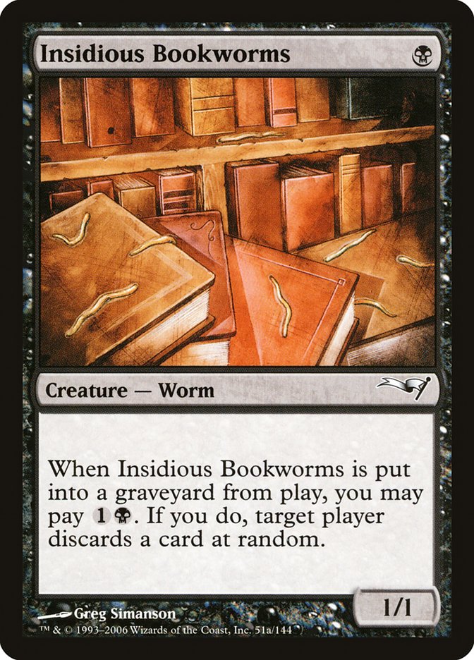 Insidious Bookworms [Coldsnap Theme Decks] MTG Single Magic: The Gathering    | Red Claw Gaming