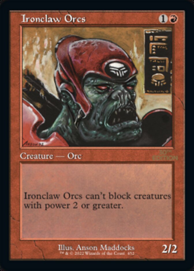 Ironclaw Orcs (Retro) [30th Anniversary Edition] MTG Single Magic: The Gathering    | Red Claw Gaming