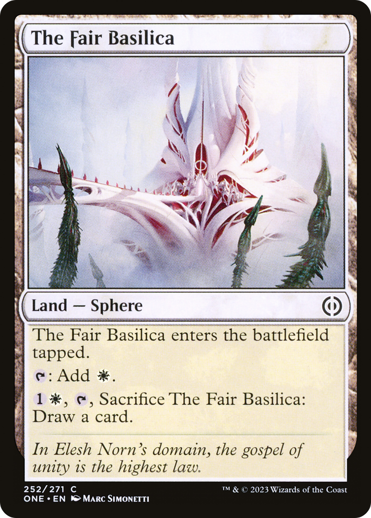 The Fair Basilica [Phyrexia: All Will Be One] MTG Single Magic: The Gathering    | Red Claw Gaming