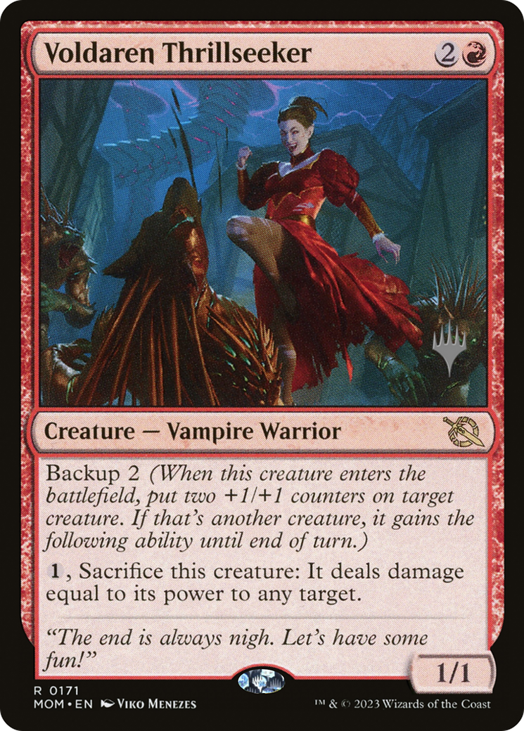 Voldaren Thrillseeker (Promo Pack) [March of the Machine Promos] MTG Single Magic: The Gathering    | Red Claw Gaming