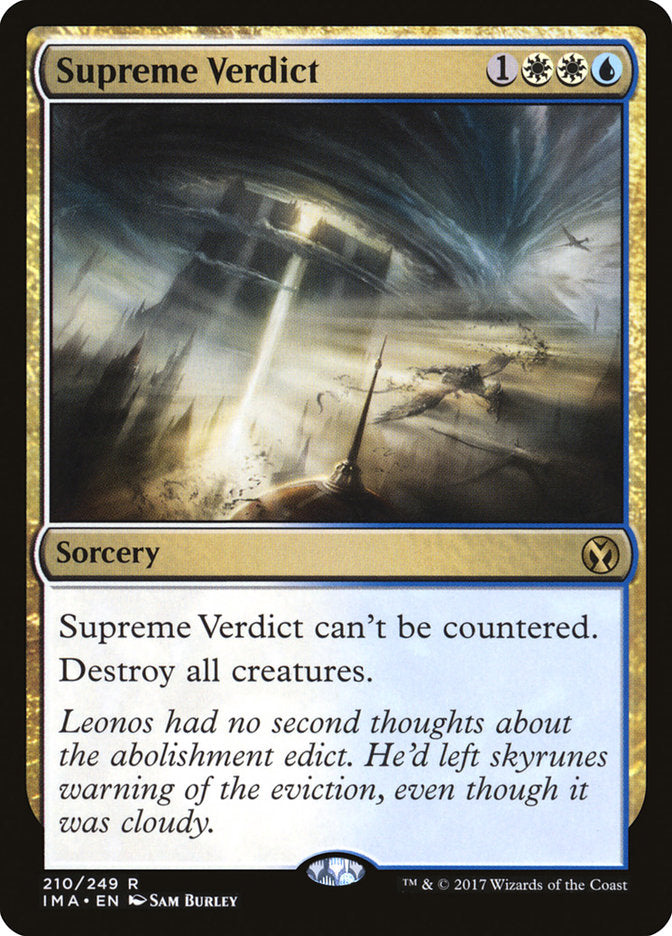 Supreme Verdict [Iconic Masters] MTG Single Magic: The Gathering    | Red Claw Gaming