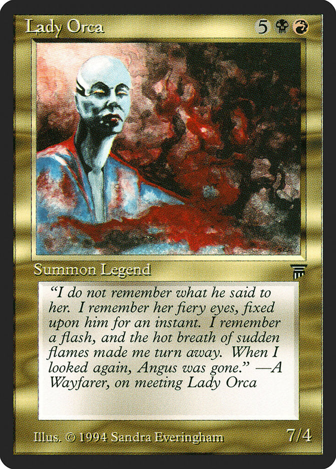 Lady Orca [Legends] MTG Single Magic: The Gathering    | Red Claw Gaming