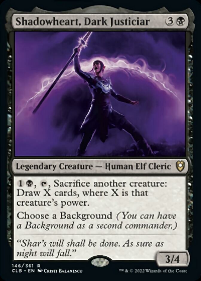 Shadowheart, Dark Justiciar [Commander Legends: Battle for Baldur's Gate] MTG Single Magic: The Gathering    | Red Claw Gaming