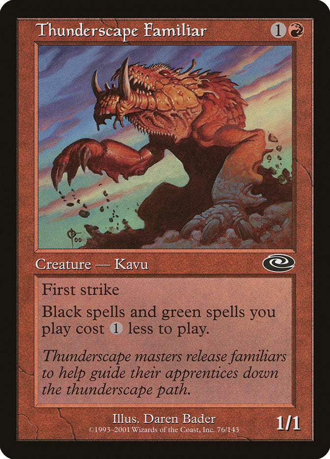 Thunderscape Familiar [Planeshift] MTG Single Magic: The Gathering    | Red Claw Gaming
