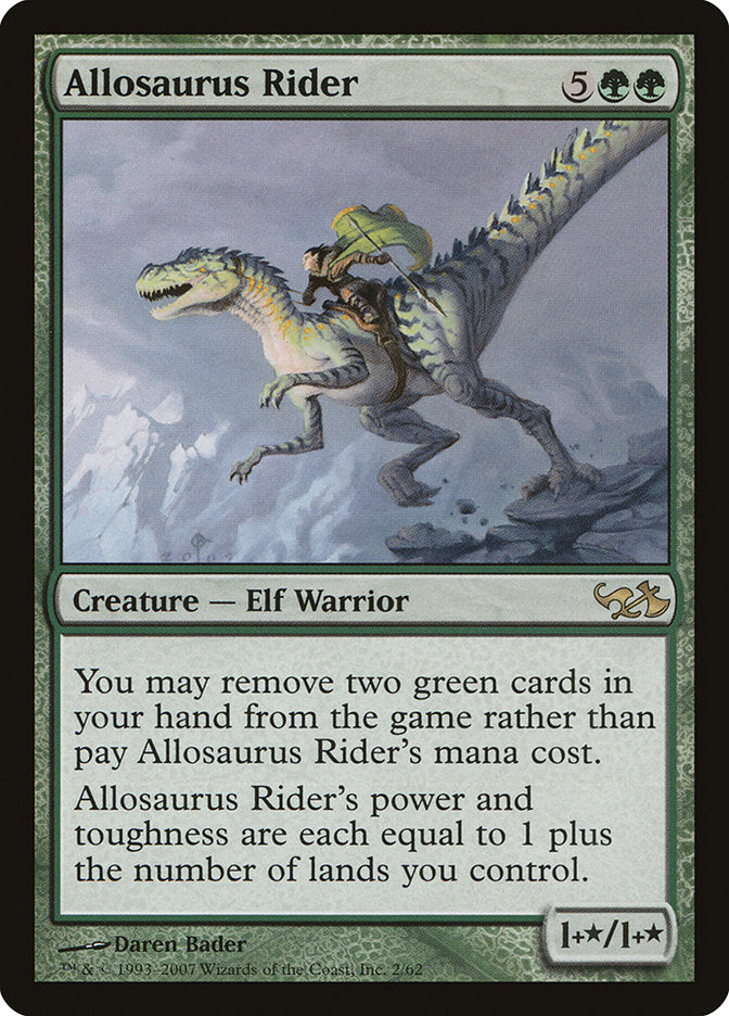 Allosaurus Rider [Duel Decks: Elves vs. Goblins] MTG Single Magic: The Gathering    | Red Claw Gaming