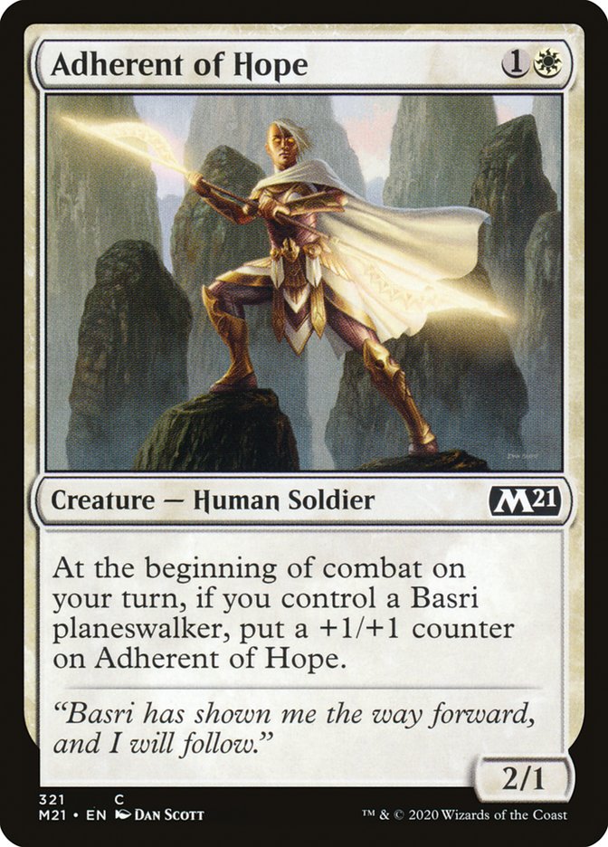 Adherent of Hope [Core Set 2021] MTG Single Magic: The Gathering    | Red Claw Gaming