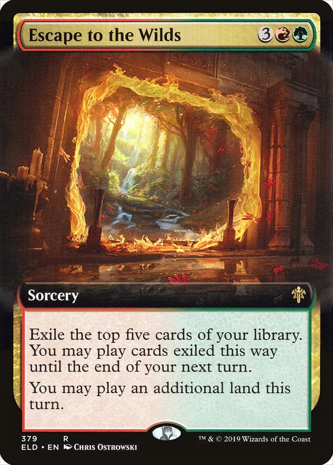 Escape to the Wilds (Extended Art) [Throne of Eldraine] MTG Single Magic: The Gathering    | Red Claw Gaming