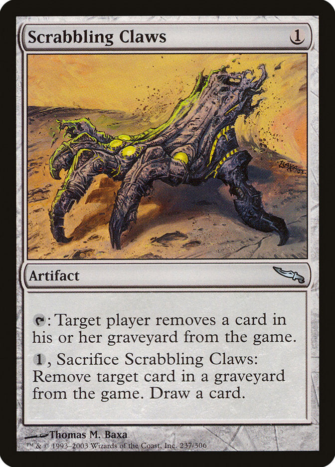 Scrabbling Claws [Mirrodin] MTG Single Magic: The Gathering    | Red Claw Gaming