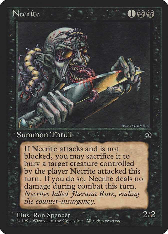 Necrite (Ron Spencer) [Fallen Empires] MTG Single Magic: The Gathering    | Red Claw Gaming