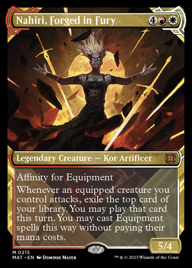 Nahiri, Forged in Fury (Showcase Halo Foil) [March of the Machine: The Aftermath] MTG Single Magic: The Gathering    | Red Claw Gaming