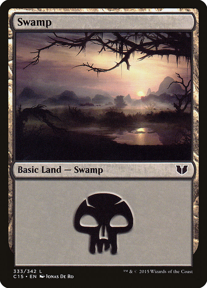 Swamp (333) [Commander 2015] MTG Single Magic: The Gathering    | Red Claw Gaming
