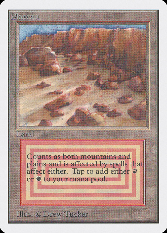 Plateau [Unlimited Edition] MTG Single Magic: The Gathering    | Red Claw Gaming