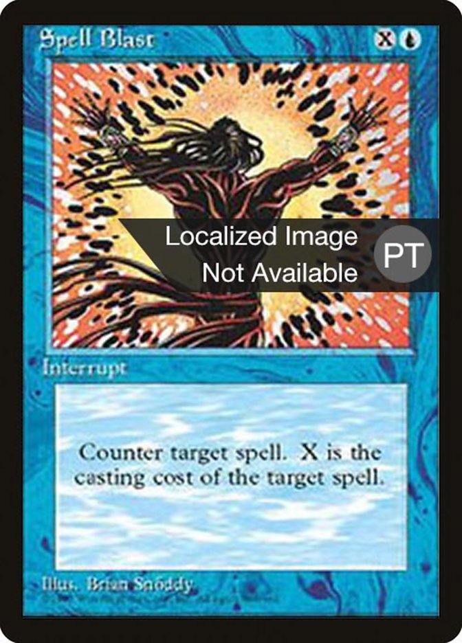 Spell Blast [Fourth Edition (Foreign Black Border)] MTG Single Magic: The Gathering    | Red Claw Gaming