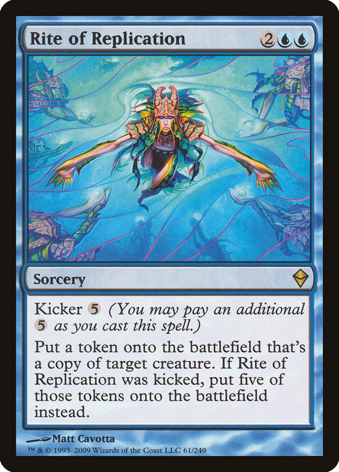 Rite of Replication [Zendikar] MTG Single Magic: The Gathering    | Red Claw Gaming