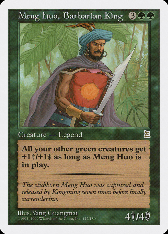 Meng Huo, Barbarian King [Portal Three Kingdoms] MTG Single Magic: The Gathering    | Red Claw Gaming