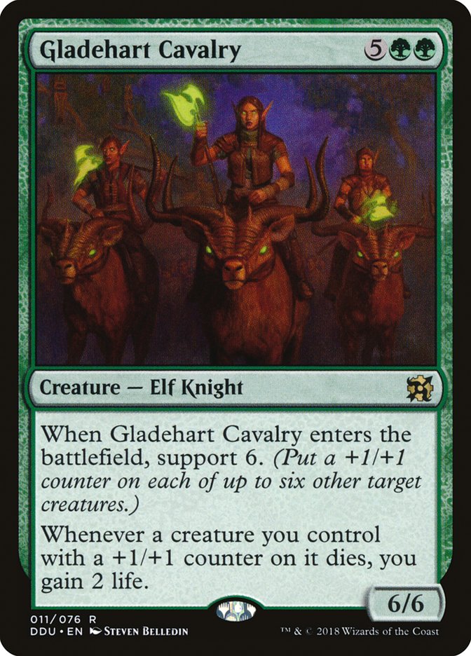Gladehart Cavalry [Duel Decks: Elves vs. Inventors] MTG Single Magic: The Gathering    | Red Claw Gaming