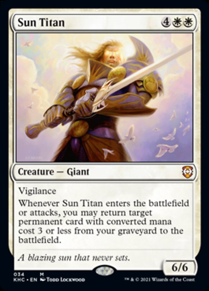 Sun Titan [Kaldheim Commander] MTG Single Magic: The Gathering    | Red Claw Gaming