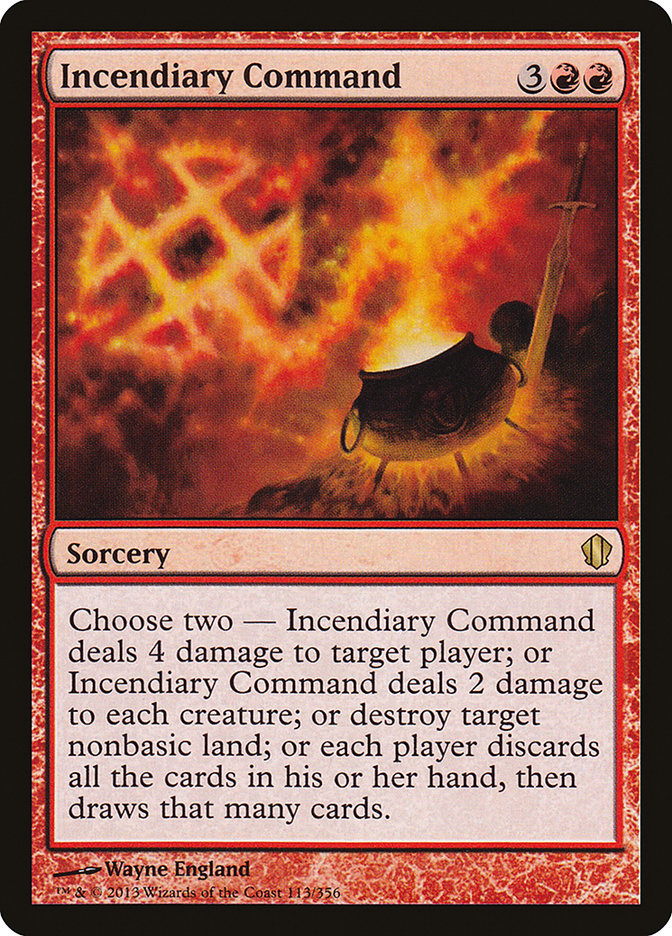 Incendiary Command [Commander 2013] MTG Single Magic: The Gathering    | Red Claw Gaming