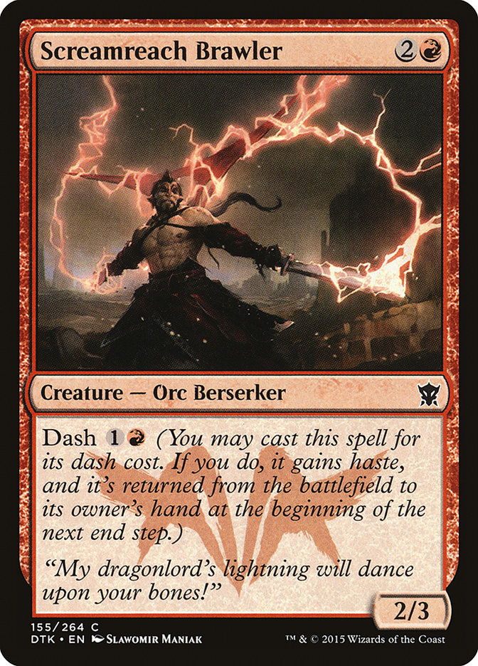 Screamreach Brawler [Dragons of Tarkir] MTG Single Magic: The Gathering    | Red Claw Gaming