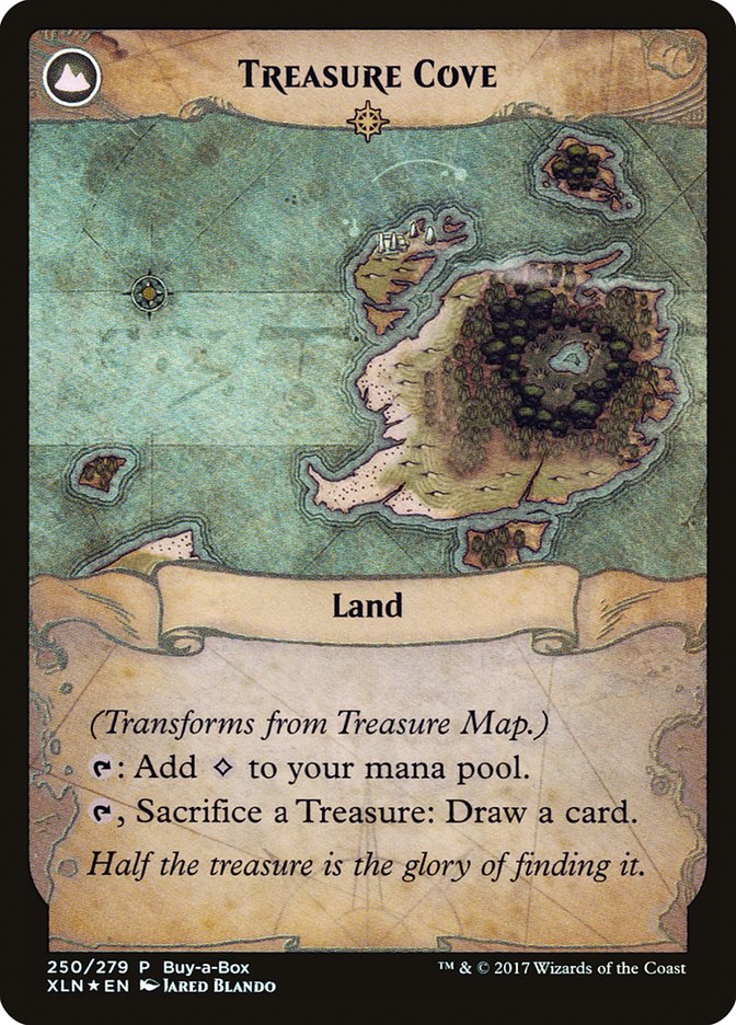Treasure Map // Treasure Cove (Buy-A-Box) [Ixalan Treasure Chest] MTG Single Magic: The Gathering    | Red Claw Gaming