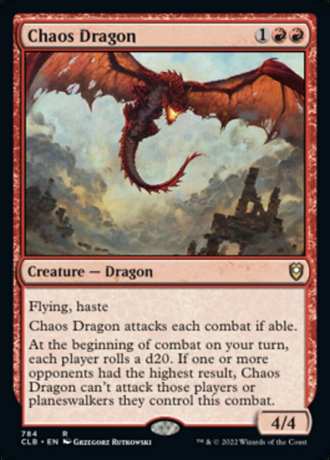 Chaos Dragon [Commander Legends: Battle for Baldur's Gate] MTG Single Magic: The Gathering    | Red Claw Gaming