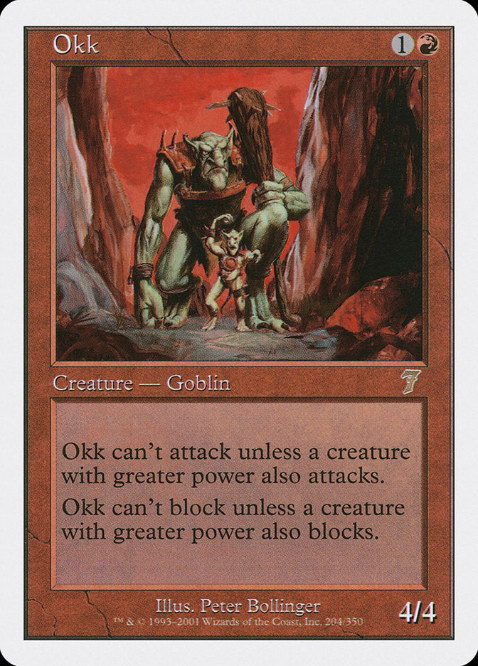 Okk [Seventh Edition] MTG Single Magic: The Gathering    | Red Claw Gaming