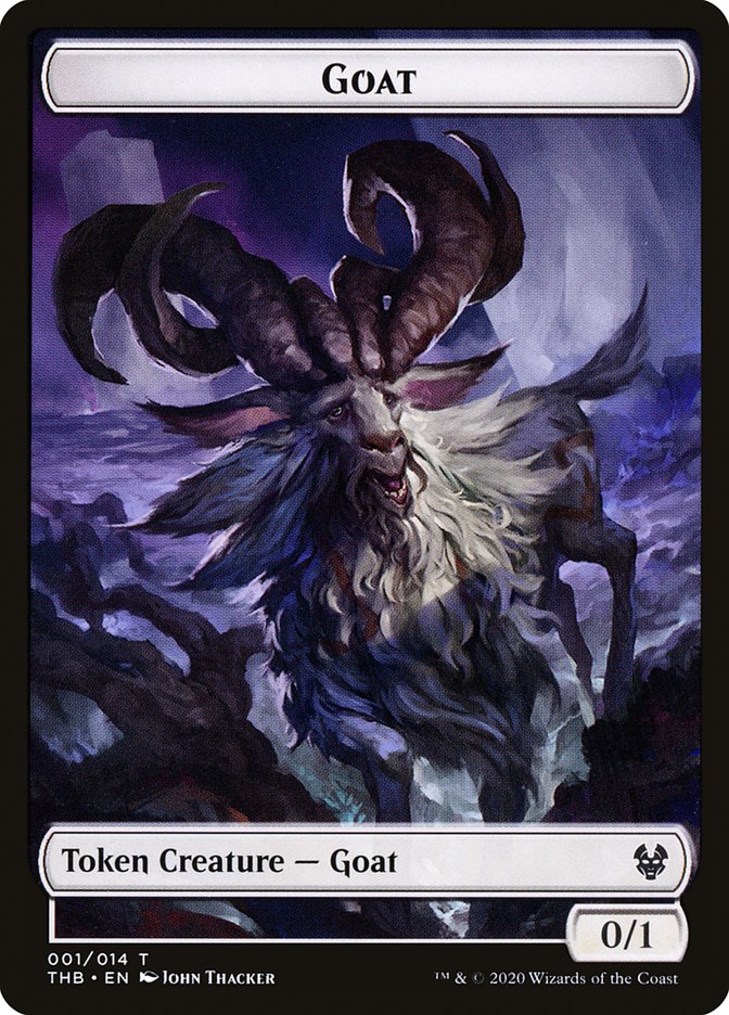 Goat Token [Theros Beyond Death Tokens] MTG Single Magic: The Gathering    | Red Claw Gaming