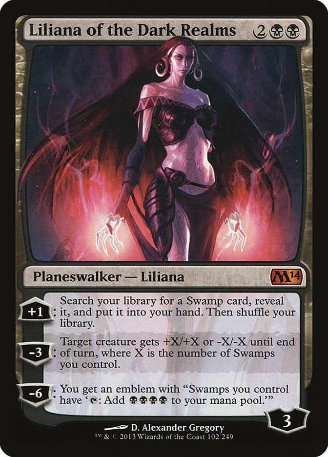 Liliana of the Dark Realms [Magic 2014] MTG Single Magic: The Gathering    | Red Claw Gaming