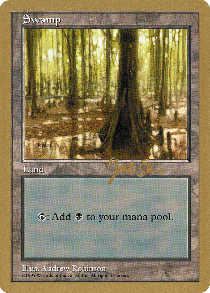 Swamp (js439) (Jakub Slemr) [World Championship Decks 1997] MTG Single Magic: The Gathering    | Red Claw Gaming