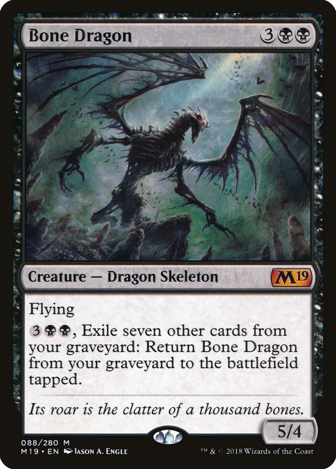 Bone Dragon [Core Set 2019] MTG Single Magic: The Gathering    | Red Claw Gaming