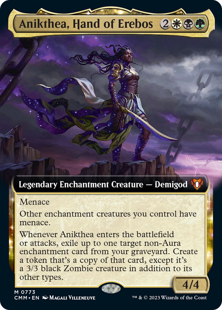 Anikthea, Hand of Erebos (Extended Art) [Commander Masters] MTG Single Magic: The Gathering    | Red Claw Gaming