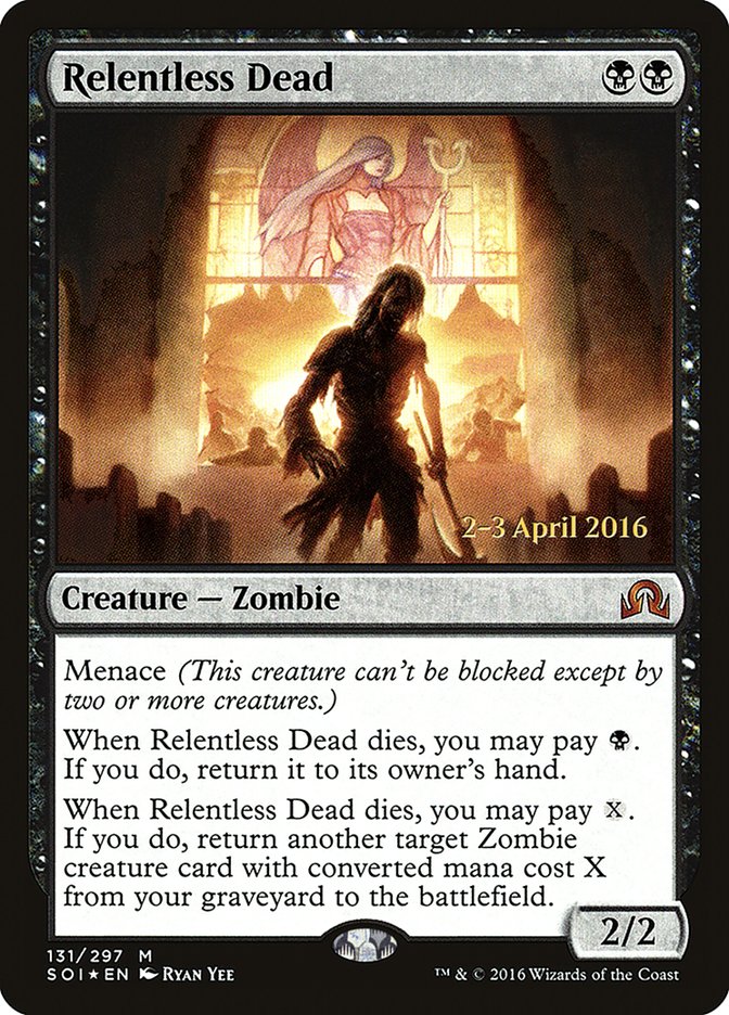 Relentless Dead [Shadows over Innistrad Prerelease Promos] MTG Single Magic: The Gathering    | Red Claw Gaming