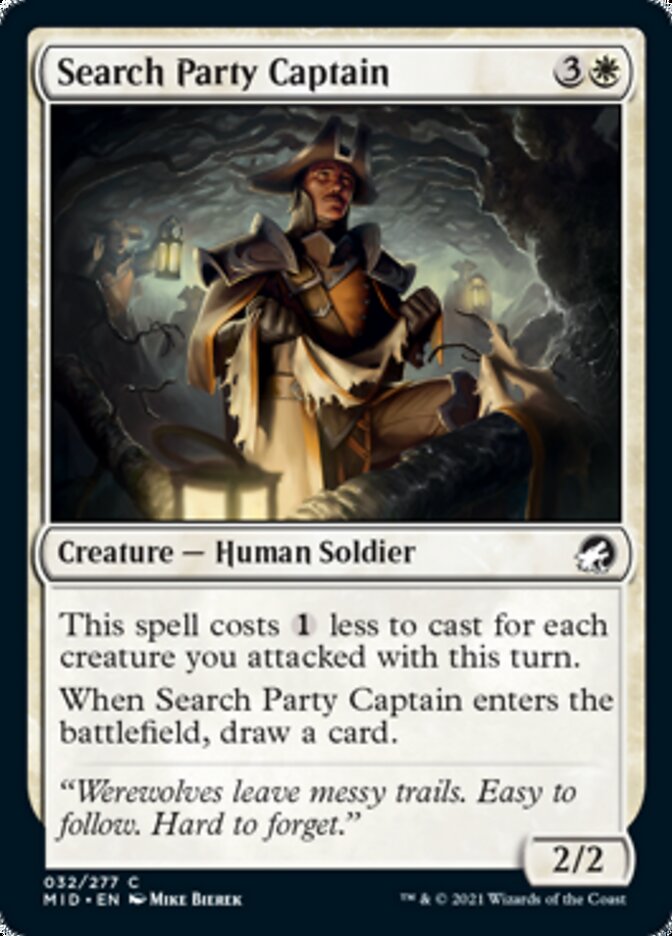 Search Party Captain [Innistrad: Midnight Hunt] MTG Single Magic: The Gathering    | Red Claw Gaming