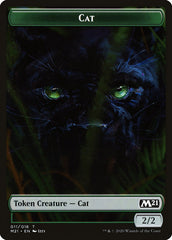 Beast // Cat (011) Double-Sided Token [Core Set 2021 Tokens] MTG Single Magic: The Gathering    | Red Claw Gaming