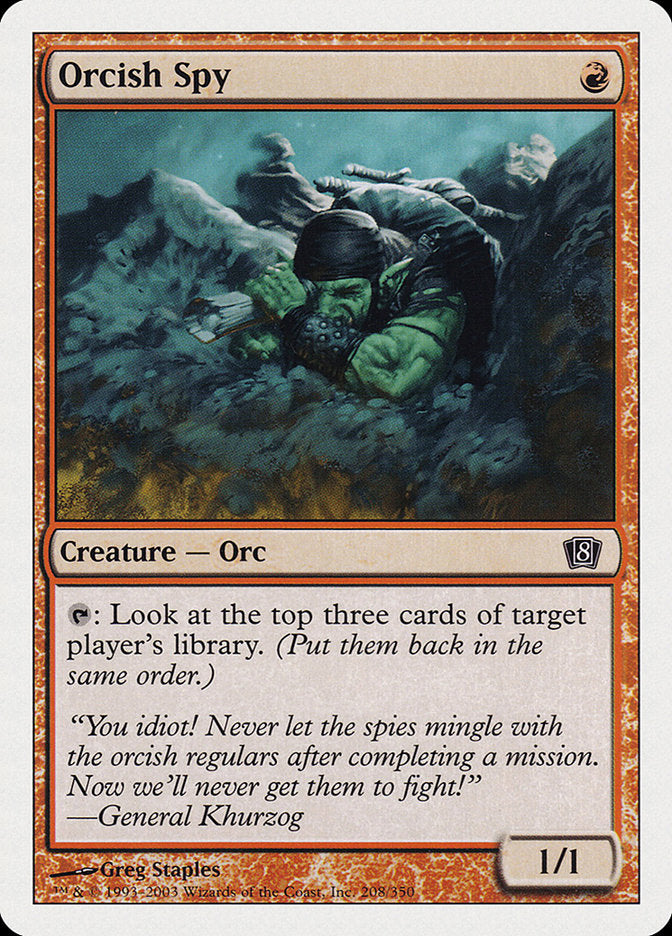 Orcish Spy [Eighth Edition] MTG Single Magic: The Gathering    | Red Claw Gaming