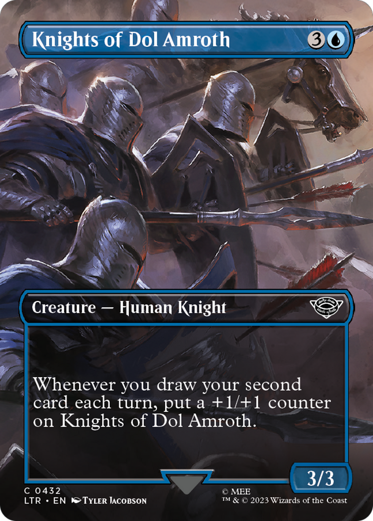 Knights of Dol Amroth (Borderless Alternate Art) [The Lord of the Rings: Tales of Middle-Earth] MTG Single Magic: The Gathering    | Red Claw Gaming