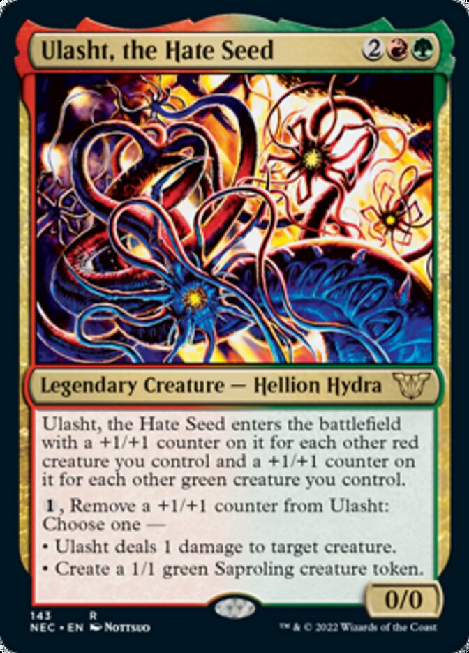 Ulasht, the Hate Seed [Kamigawa: Neon Dynasty Commander] MTG Single Magic: The Gathering    | Red Claw Gaming
