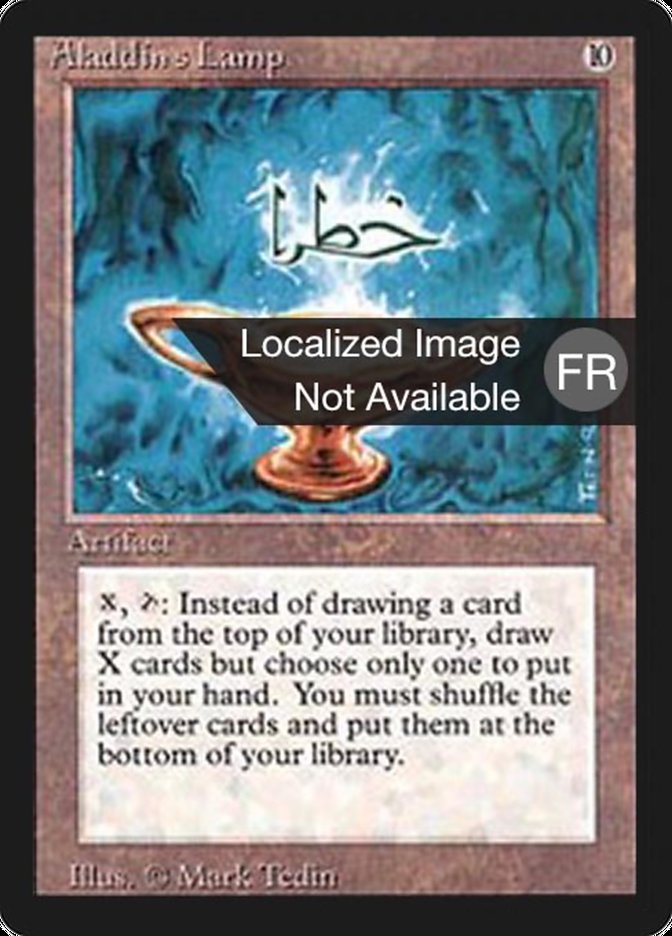 Aladdin's Lamp [Foreign Black Border] MTG Single Magic: The Gathering    | Red Claw Gaming