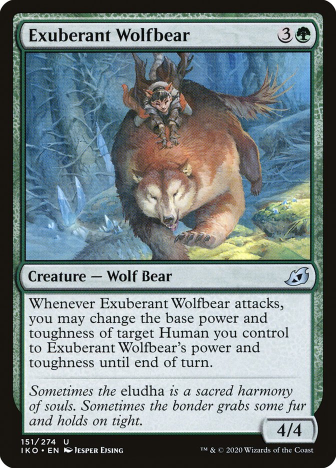 Exuberant Wolfbear [Ikoria: Lair of Behemoths] MTG Single Magic: The Gathering    | Red Claw Gaming