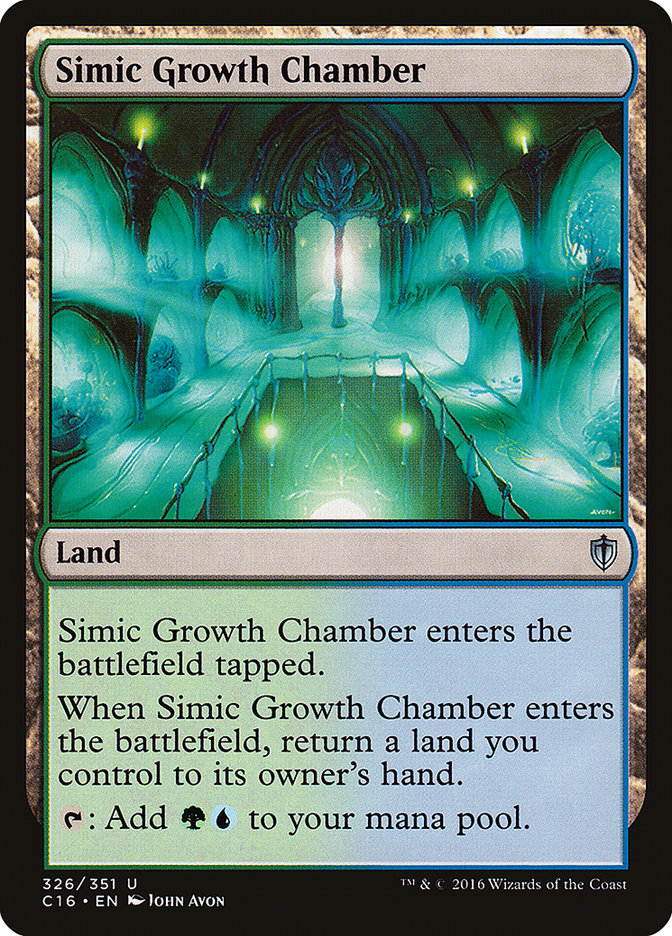 Simic Growth Chamber [Commander 2016] MTG Single Magic: The Gathering    | Red Claw Gaming