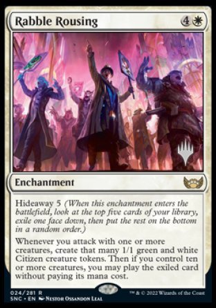 Rabble Rousing (Promo Pack) [Streets of New Capenna Promos] MTG Single Magic: The Gathering    | Red Claw Gaming