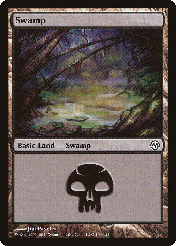 Swamp (104) [Duels of the Planeswalkers] MTG Single Magic: The Gathering    | Red Claw Gaming
