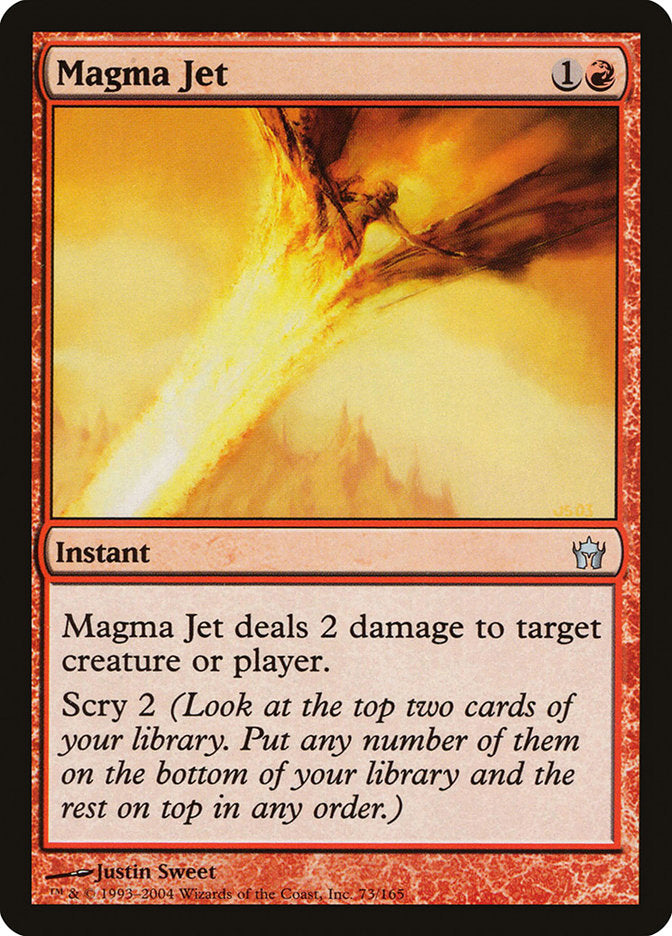 Magma Jet [Fifth Dawn] MTG Single Magic: The Gathering    | Red Claw Gaming