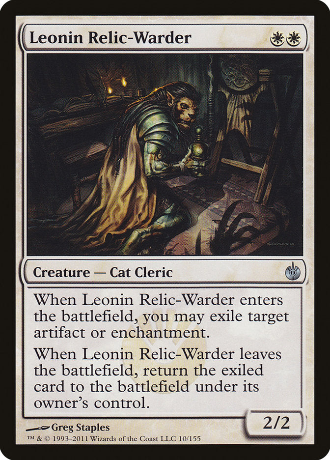 Leonin Relic-Warder [Mirrodin Besieged] MTG Single Magic: The Gathering    | Red Claw Gaming