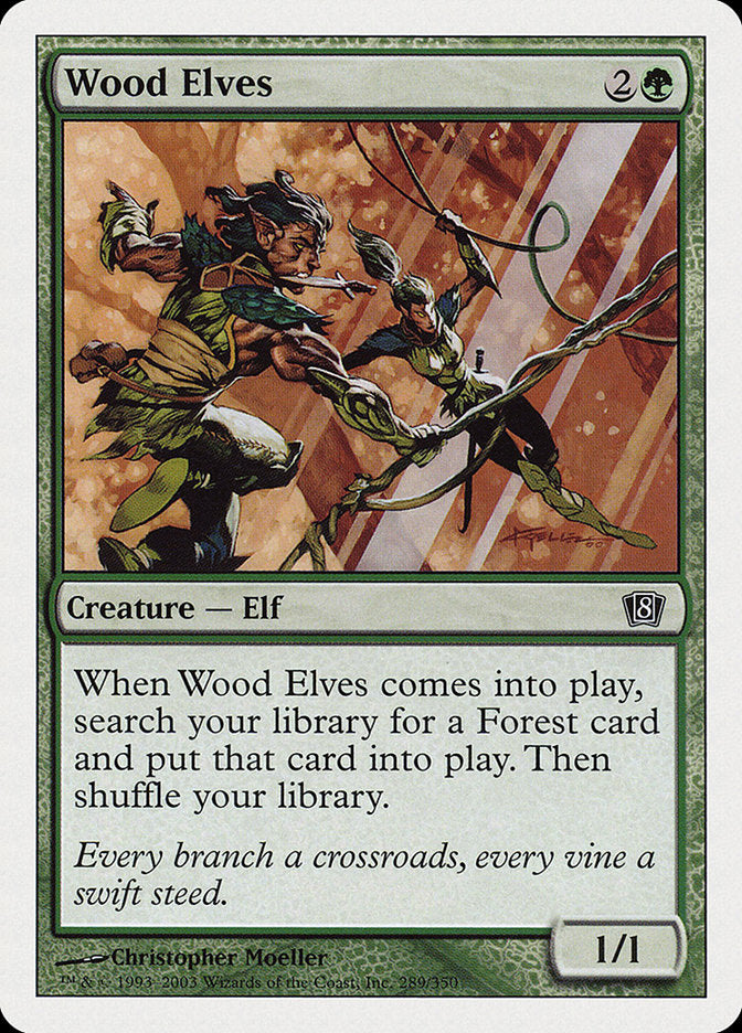 Wood Elves [Eighth Edition] MTG Single Magic: The Gathering    | Red Claw Gaming