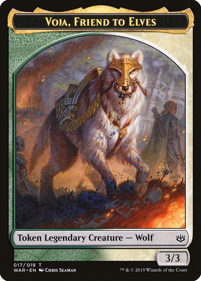 Voja, Friend to Elves Token [War of the Spark Tokens] MTG Single Magic: The Gathering    | Red Claw Gaming