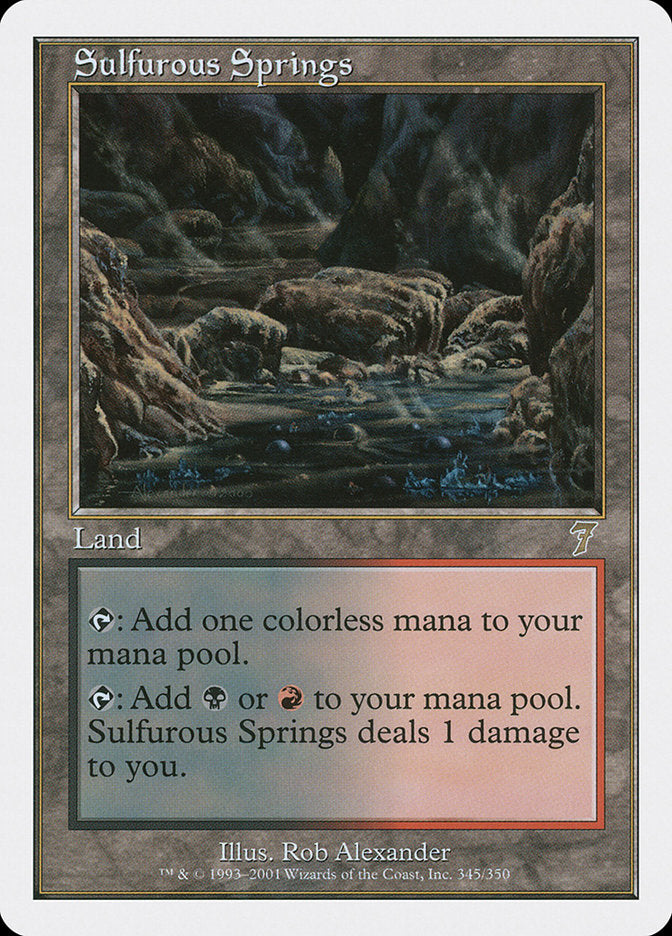 Sulfurous Springs [Seventh Edition] MTG Single Magic: The Gathering    | Red Claw Gaming