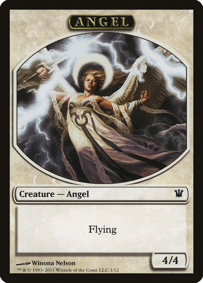 Angel Token [Innistrad Tokens] MTG Single Magic: The Gathering    | Red Claw Gaming
