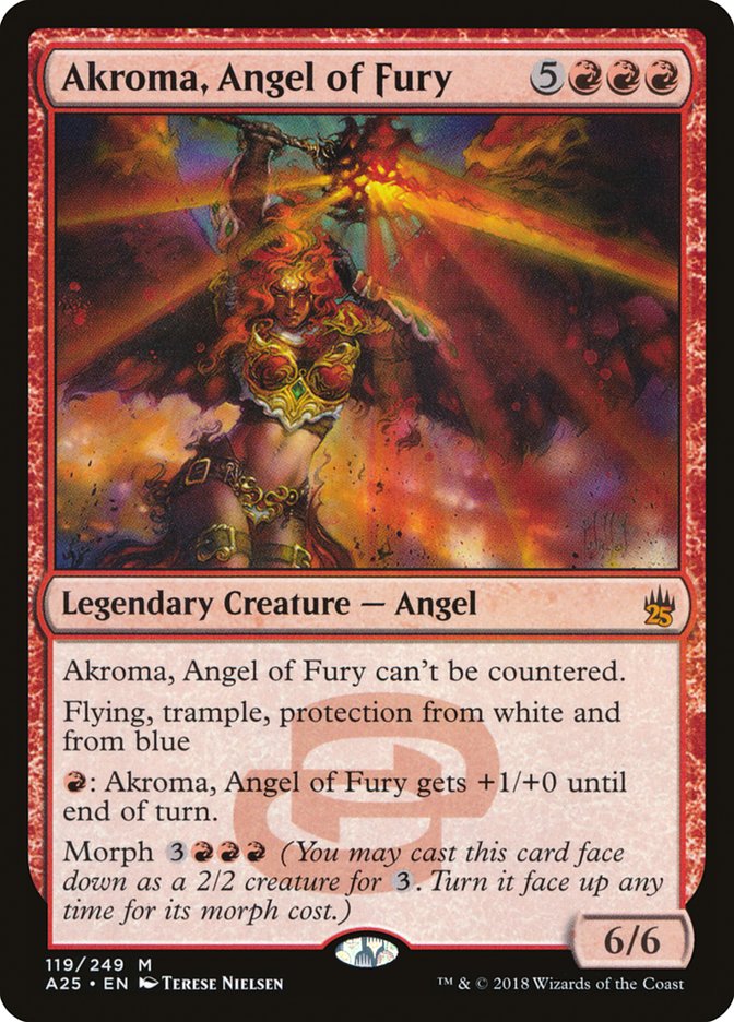 Akroma, Angel of Fury [Masters 25] MTG Single Magic: The Gathering    | Red Claw Gaming