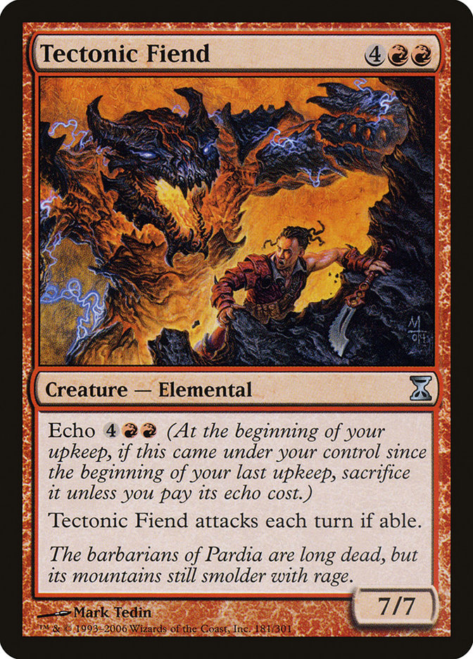 Tectonic Fiend [Time Spiral] MTG Single Magic: The Gathering    | Red Claw Gaming